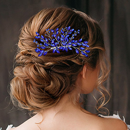 Marquise Rhinestone Embellished Hair Comb