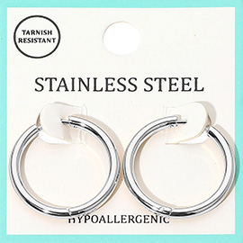 Stainless Steel Hoop Earrings
