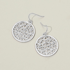 Round Filigree Dangle Earrings