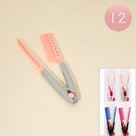 12PCS - Foldable Built-in Sectioning Tool Hair Combs