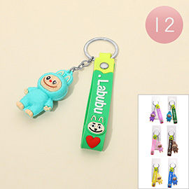 12PCS - Fun Monster Character Keychains