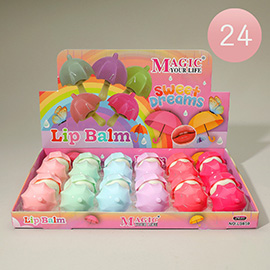 24PCS - Magic Your Life Sweet Dreams Umbrella Shaped Lip Balm