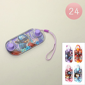 24PCS - Kids Superhero Character Printed Water Ring Toss Game Toys