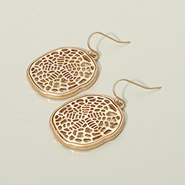 Metal Filigree Dangle Earrings