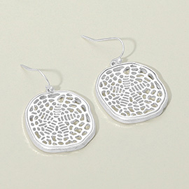 Metal Filigree Dangle Earrings