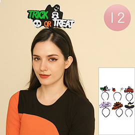 12PCS - Halloween Message Headbands