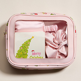 Holiday Green Monster Face Pattern Complete Gift Set