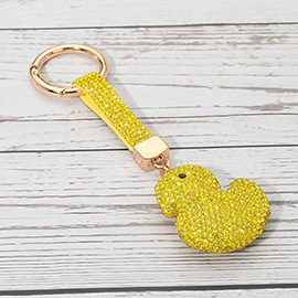 Bling Studded Duck Keychain Bag Charm