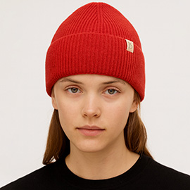 Solid Knit Winter Beanie Hat