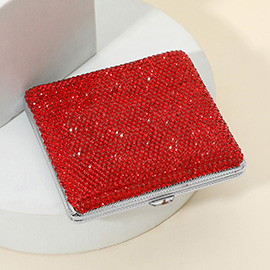 Bling Square Money Clip Cigarette Case