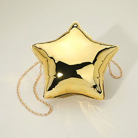 Shiny Star Shaped Clutch Bag Crossbody Bag