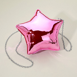 Shiny Star Shaped Clutch Bag Crossbody Bag