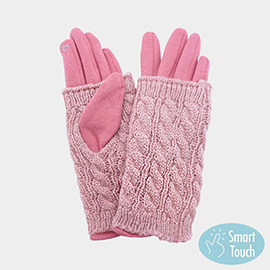 Cable Knit Smart Touch Gloves