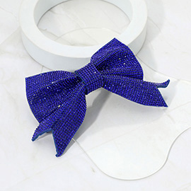 Sparkly Bling Stone Bow Hair Barrette