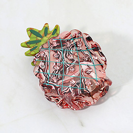 Rhinestone Accent Pineapple Hair Claw Clip