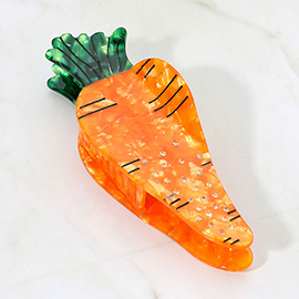 Rhinestone Accent Carrot Hair Claw Clip