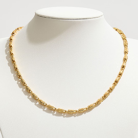 Gold Dipped Byzantine Chain Necklace