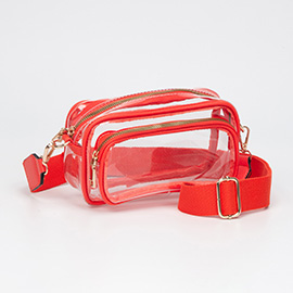 Transparent Rectangular Crossbody Bag