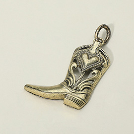 Western Cowboy Boot Pendant Charm