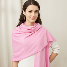 Solid Cashmere Blend Soft Wrap Shawl Scarf