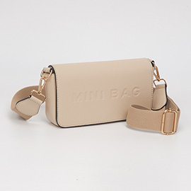Faux Leather MINI BAG Message Structured Crossbody Bag