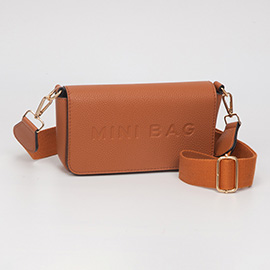 Faux Leather MINI BAG Message Structured Crossbody Bag