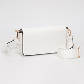 Faux Leather MINI BAG Message Structured Crossbody Bag
