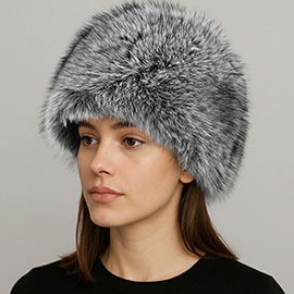 Elegant Plush Faux Fur Winter Hat