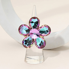 Flower Stone Cluster Stretch Ring