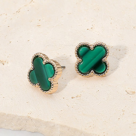 Quatrefoil Stud Earrings