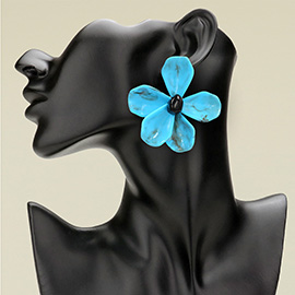 Bold Flower Statement Earrings