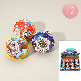 12PCS - Monster Bunny Bouncy Ball Toys
