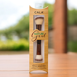 Bamboo Double Ended Contour and Bronzer Brush