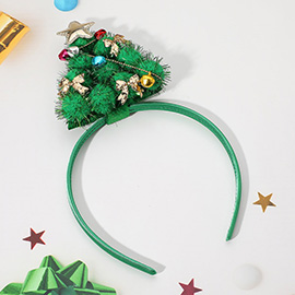 Festive Ornament Christmas Tree Accent Headband