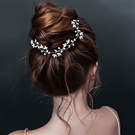 Marquise CZ Stone Cluster Vine Wrap Headpiece