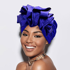 Ruffled Statement Turban Hair Wrap