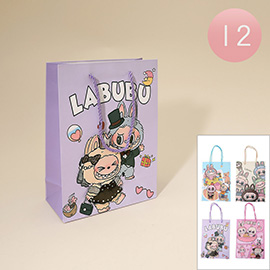12PCS - Monster Bunny Character Printed Gift Bags