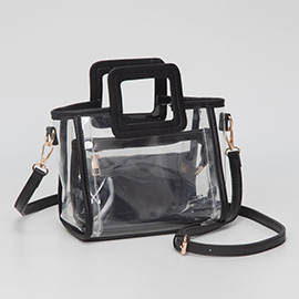Transparent 3-piece Crossbody Handbag Set