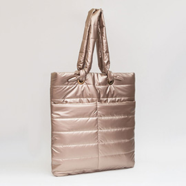 Soft Padded Quilted Tote Bag