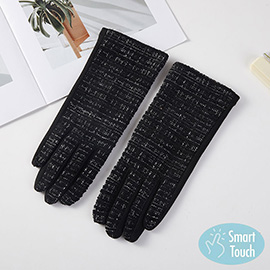 Lurex Tweed Smart Touch Winter Gloves