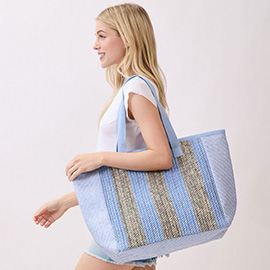 Nautical Stripe Tote Bag