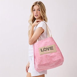 2 IN 1 Bucket Style Cante Tote Shoulder Bag