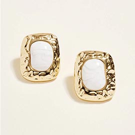 CaboChon Accent Plate Earrings