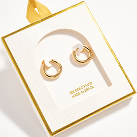 18K Gold Filled Classic Mini Huggie Hoop Earrings