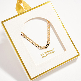 18K Gold Filled Marine Chain Necklace