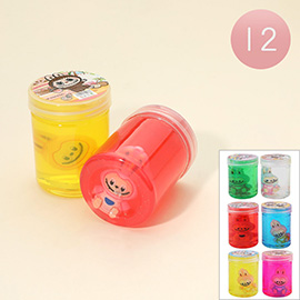 12PCS - Monster Bunny Character Figure Inside Crystal Mud Toy