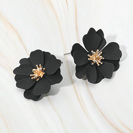 Layered Petal Flower Earrings