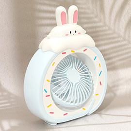Cartoon Bunny Desk Mini Fan