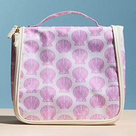 Shell Pattern Print Multi Purpose Travel Organizer Bag