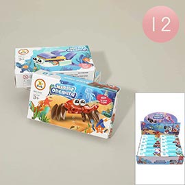12PCS - Marine Organism Mini Building Block Toys